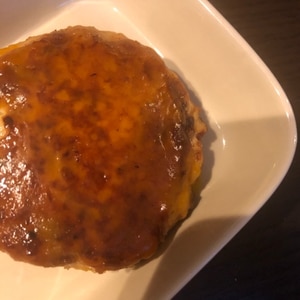 ツナマヨの照り焼きハンバーグ